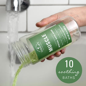 Village Naturals Therapy label detail showing ingredients and usage instructions