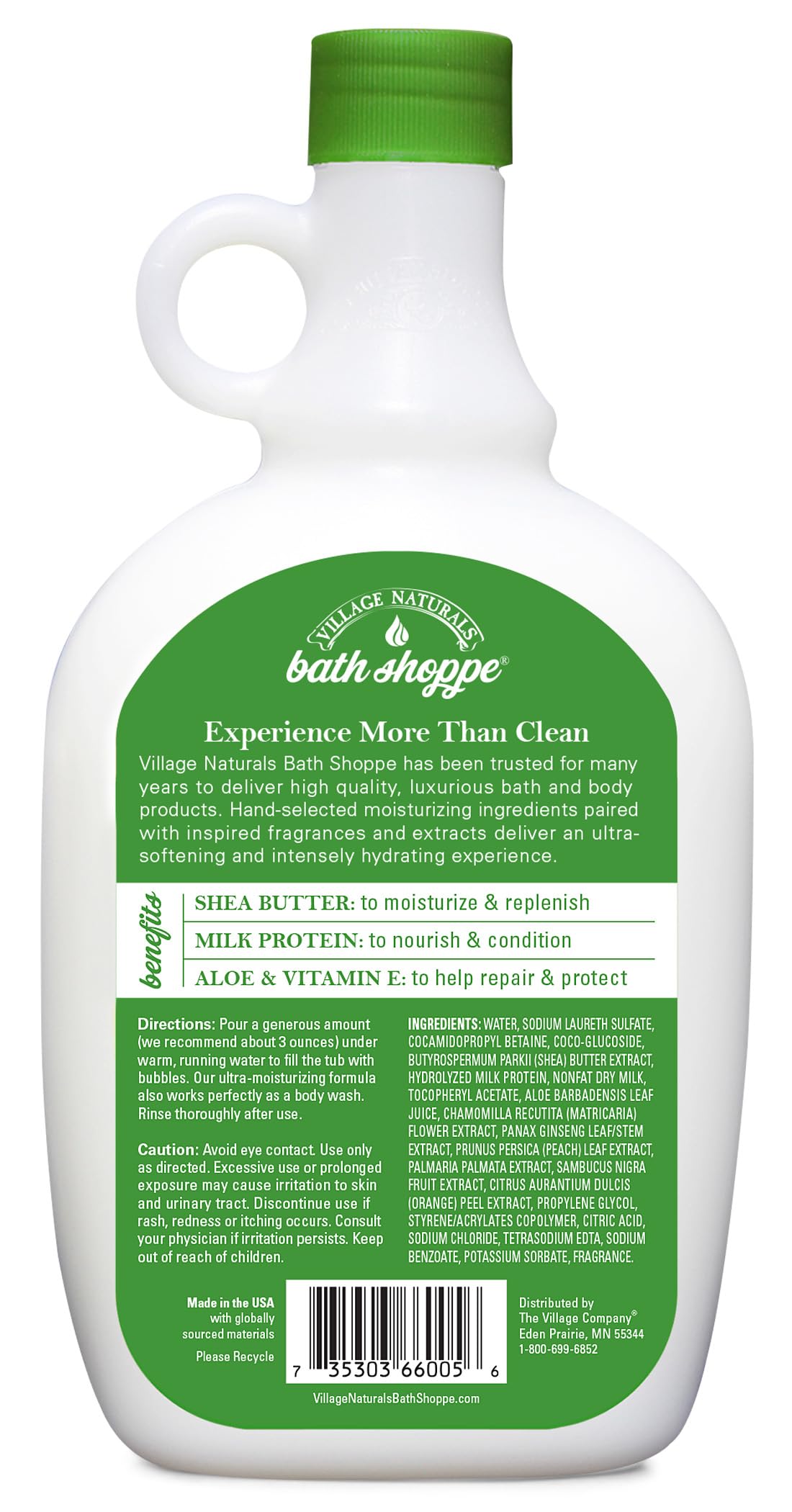 Village Naturals two 28 fl oz bottles side by side showing value and size benefit