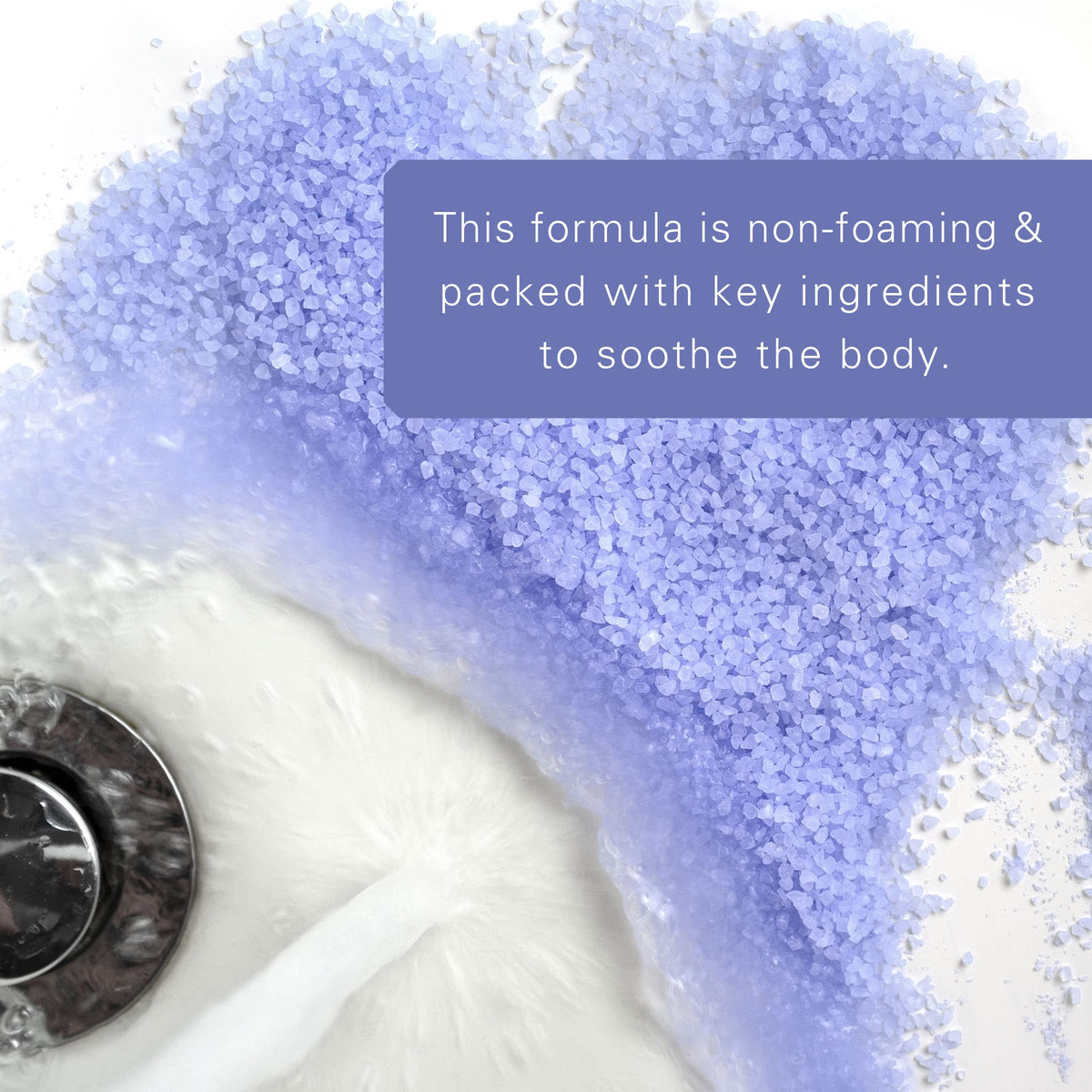 Footbath in use with Village Naturals Therapy minerals illustrating quick foot soak