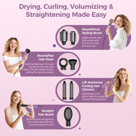Vincofy auto-wrap curler detail demonstrating easy curl creation