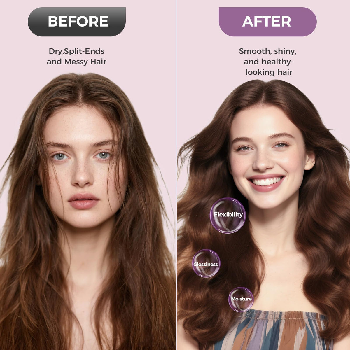 Vincofy straightening head edge view for smooth, sleek styling
