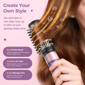 Vincofy demonstrating root lift for fuller, voluminous hair