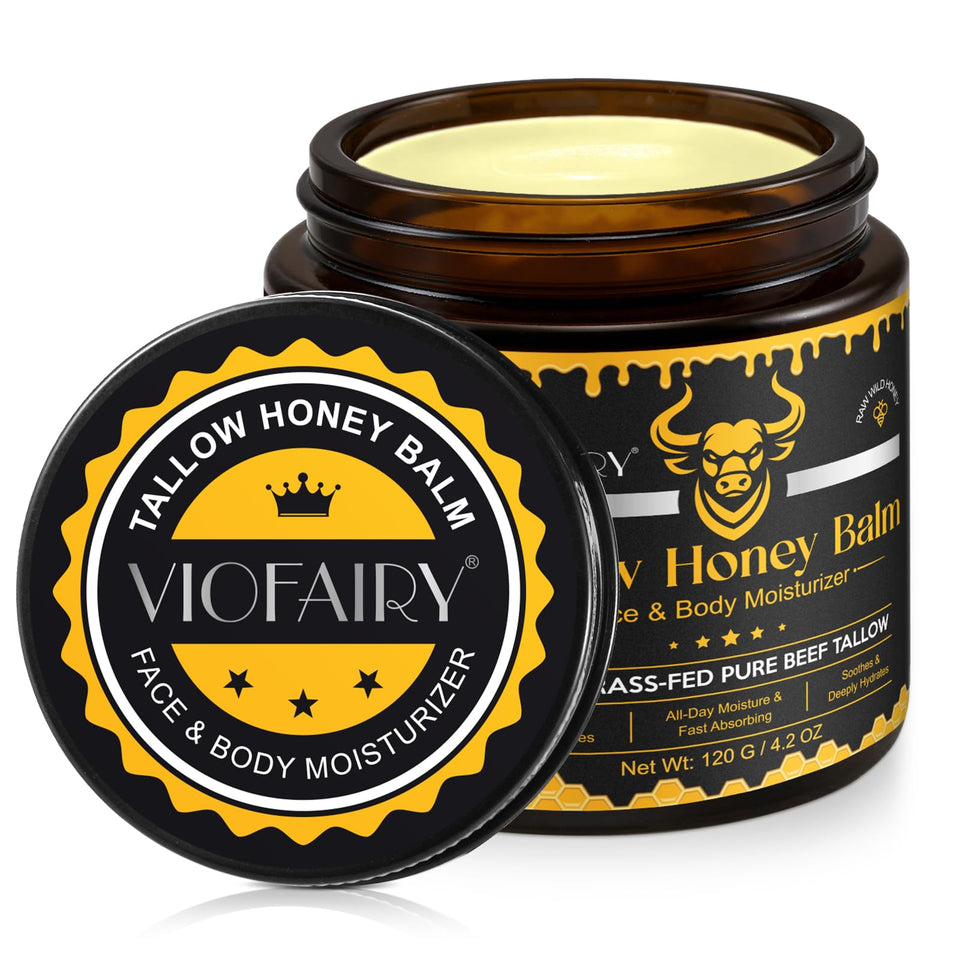 VIOFAIRY jar front view showing product and calming balm benefit