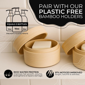 Viori bar lathering in hands creating creamy conditioning foam