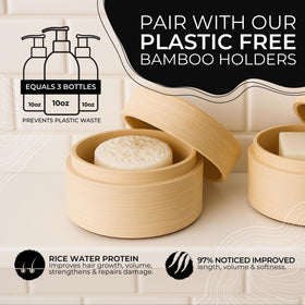 Viori shampoo bar producing lather to remove oil and buildup