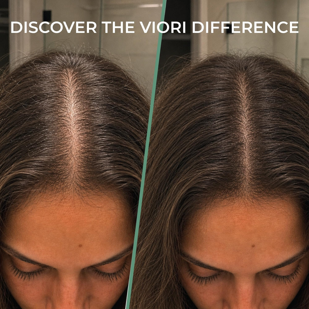 Viori label detail focusing on rosemary and biotin for strengthening benefit