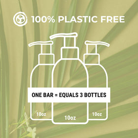 Viori plastic-free packaging label emphasizing zero-waste benefit