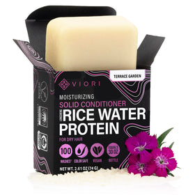 Viori front packaging showing eco-friendly conditioner bar benefits
