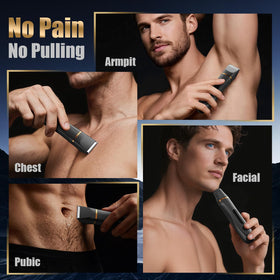 Virelle accessories layout with replaceable heads and guide combs