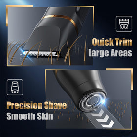 Virelle ceramic blade close-up demonstrating smooth, nick-free trimming