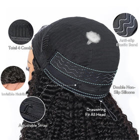 virginess kinky curly hair texture close-up displaying natural bounce