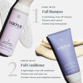 VIRTUE Alpha Keratin 60ku ingredient close-up showing strengthening benefit