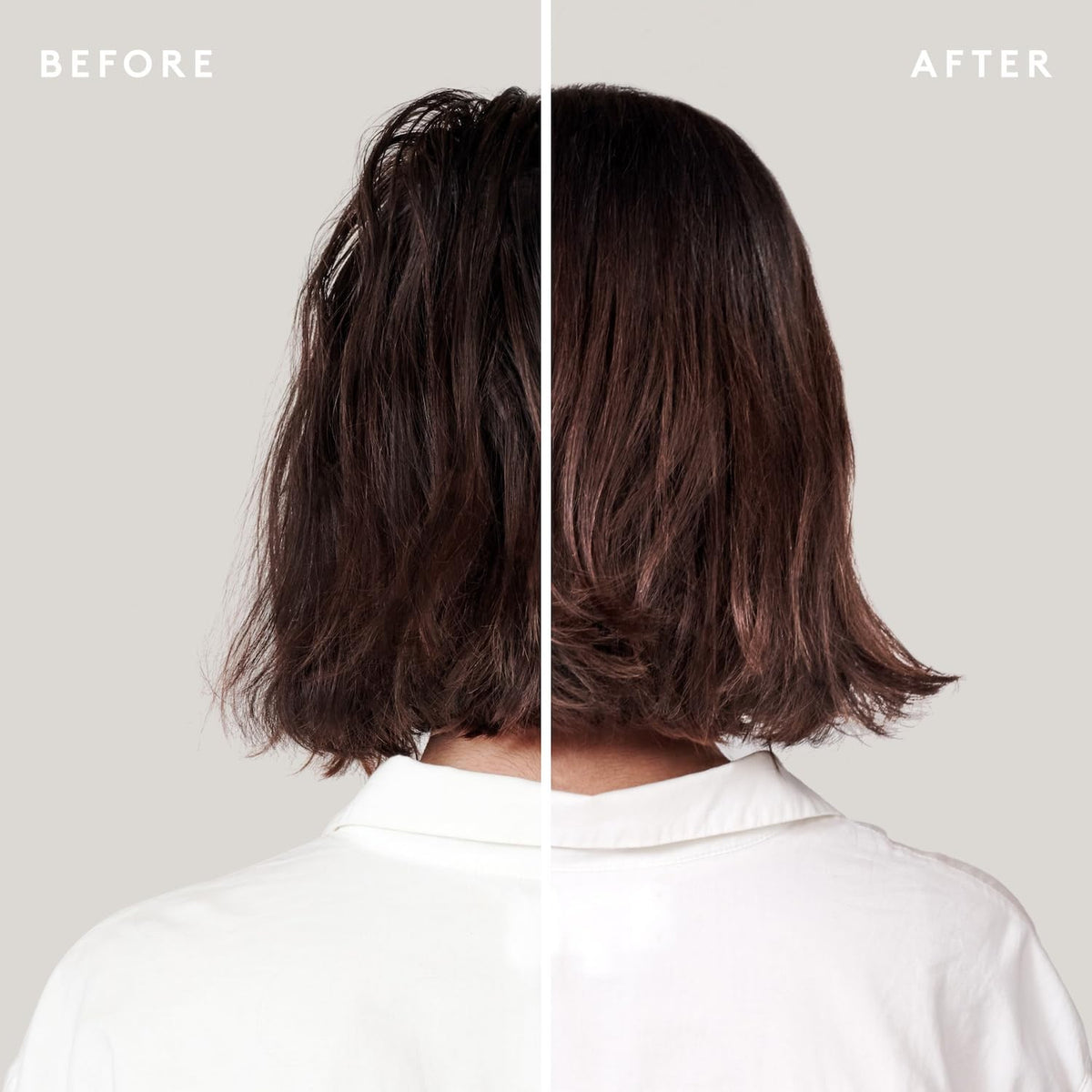 VIRTUE before and after comparison demonstrating increased hair volume