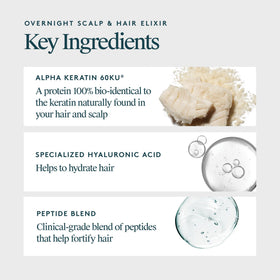VIRTUE applying elixir to scalp to support balance and comfort