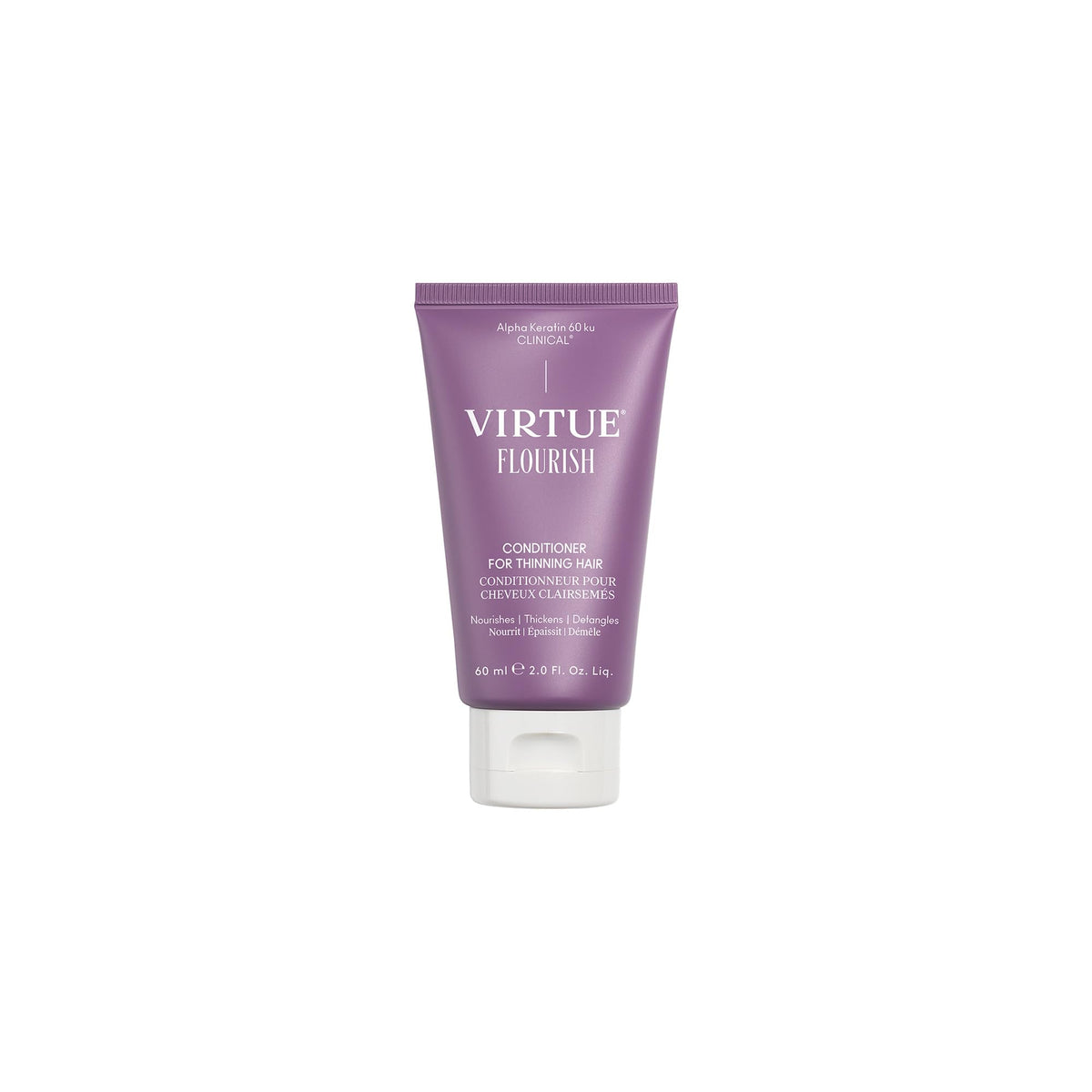 VIRTUE front bottle view showing sleek packaging and benefits