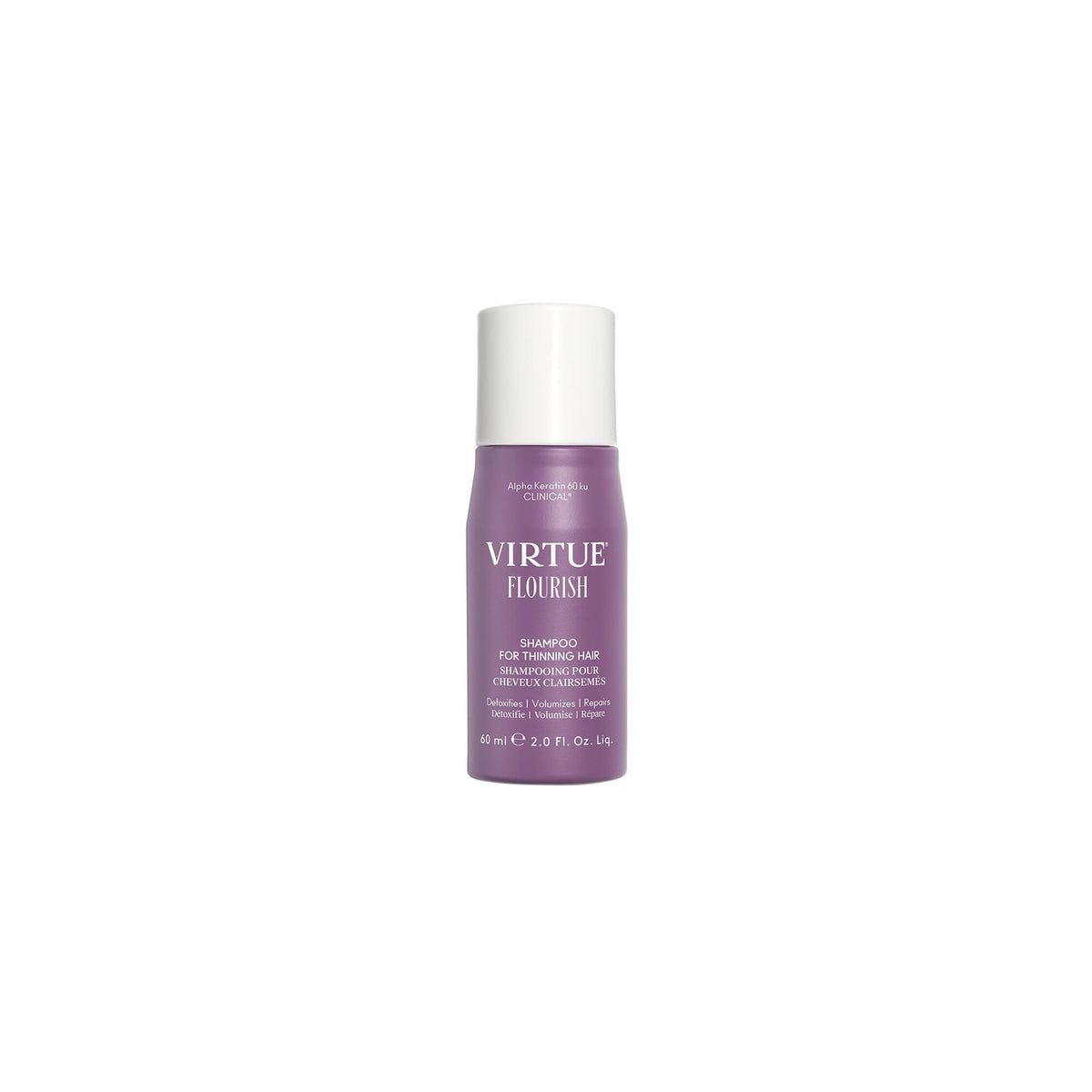 VIRTUE front packaging showing bottle and label for clear identification and trust