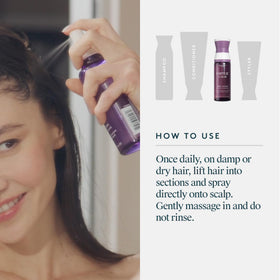 VIRTUE light mist texture illustrating fast-absorbing, non-greasy formula