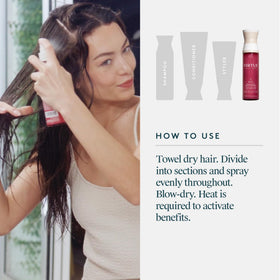 VIRTUE bottle held in hand to display the travel-friendly 5 fl oz size