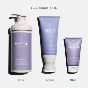 VIRTUE bottle on shower shelf illustrating everyday routine convenience