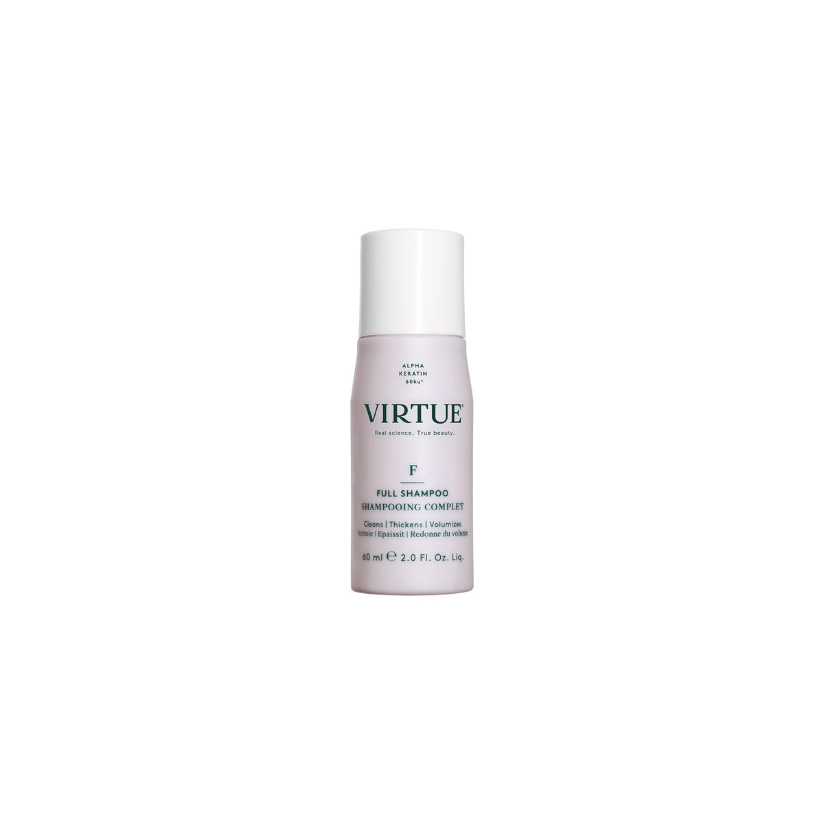 VIRTUE full front packaging showing bottle and branding for shelf appeal