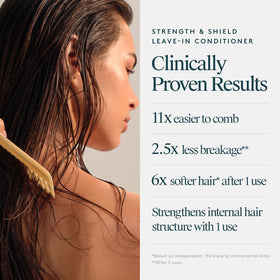 VIRTUE label and ingredients close-up showing Alpha Keratin 60ku and clean formula