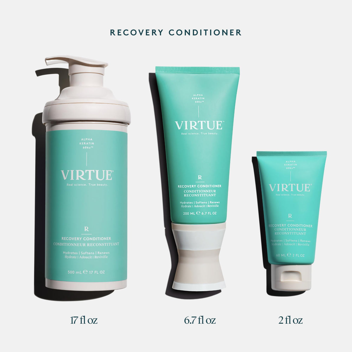 VIRTUE bottle in bathroom setting, suggesting everyday clean routine