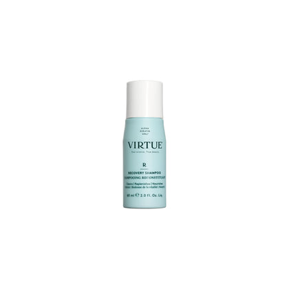 VIRTUE bottle front view showing label and restorative benefits