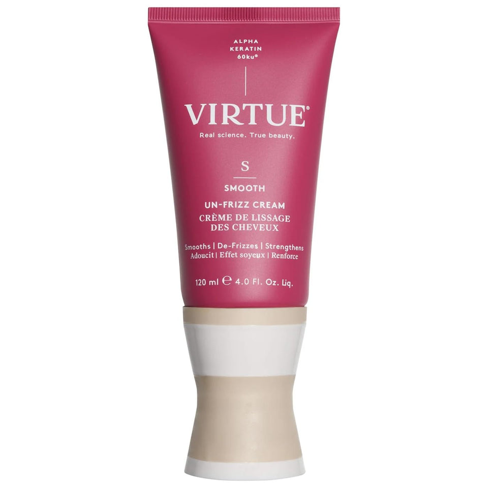 VIRTUE bottle front view showing product packaging and brand benefit