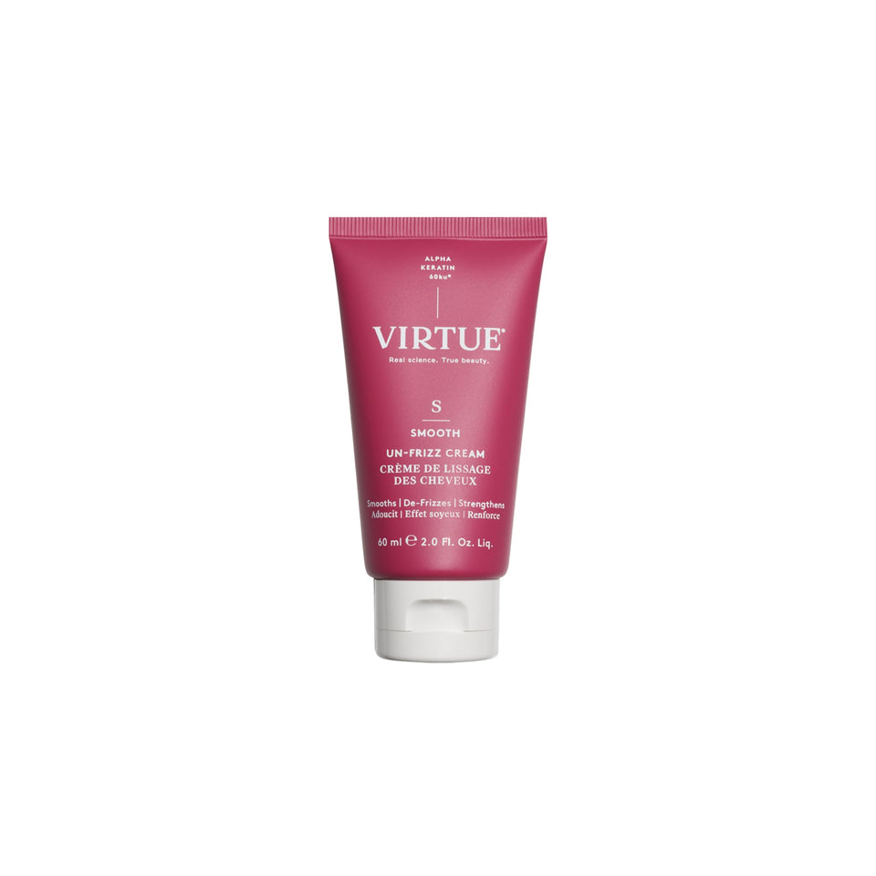 VIRTUE front bottle showing packaging and easy pump for quick use