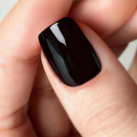 Vishine painted nails on hand showing glossy cured finish and wear benefit