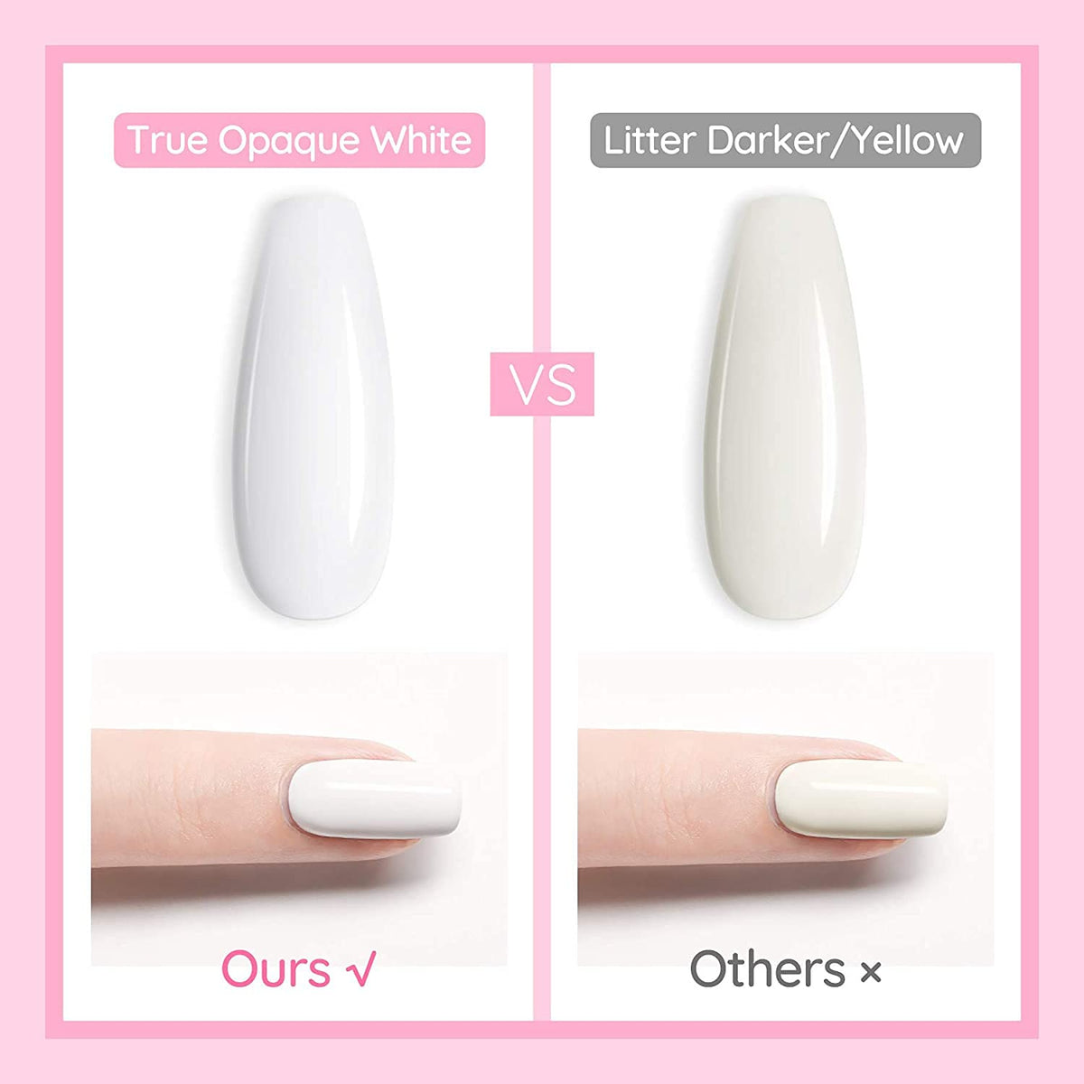 Open Vishine bottle with brush displaying mid-consistency formula ease