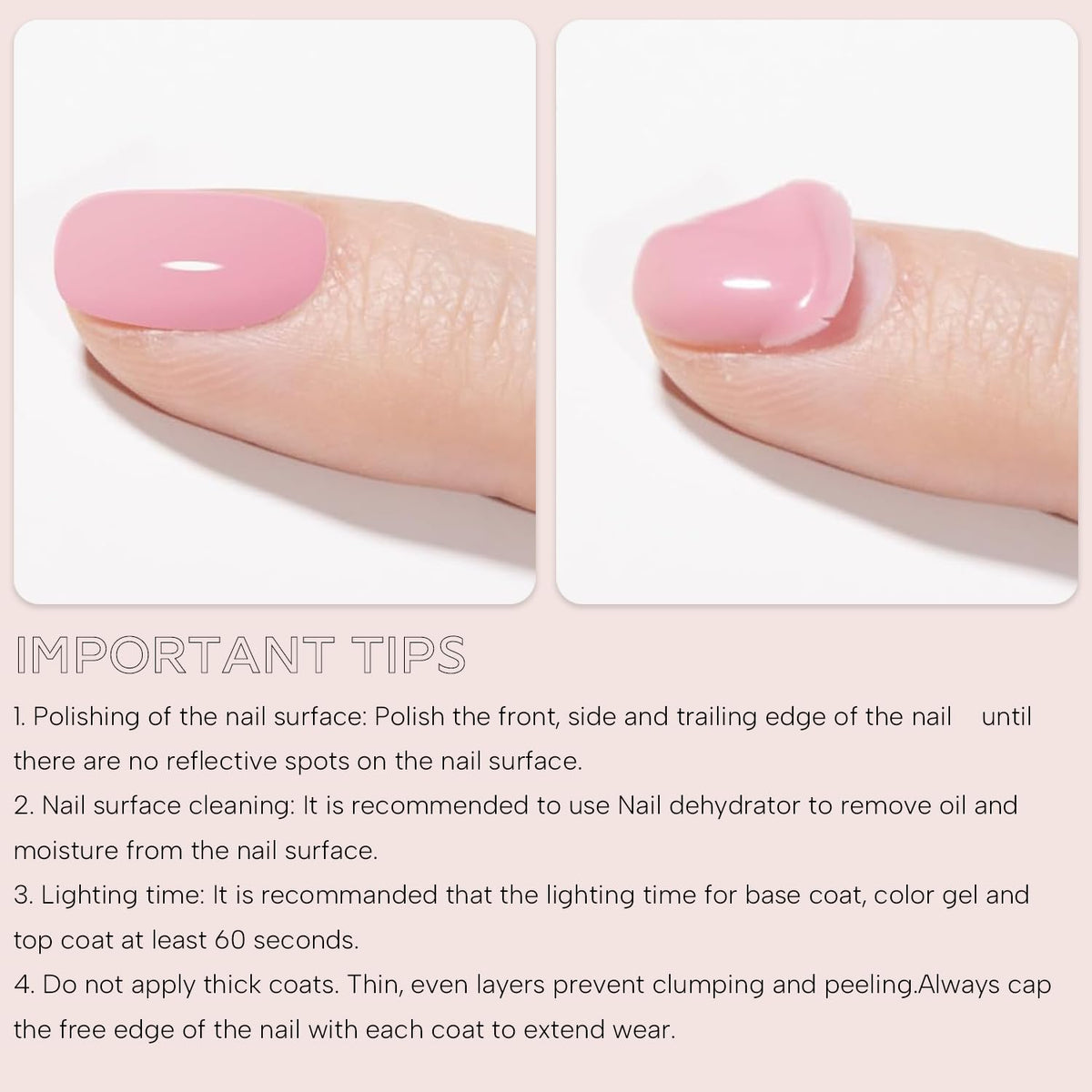 Vishine being cured under lamp in salon demonstrating quick set benefit
