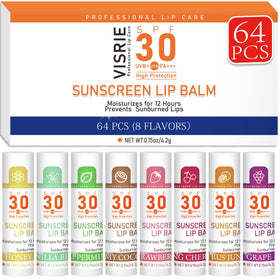 VISRIE front packaging showing SPF 30 and bulk count, convenient for group use