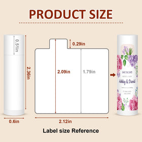VISRIE tube top detail focusing on chapstick lid and smooth balm surface
