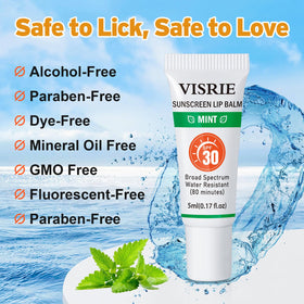 VISRIE tubes in hand demonstrating travel-size convenience and portability
