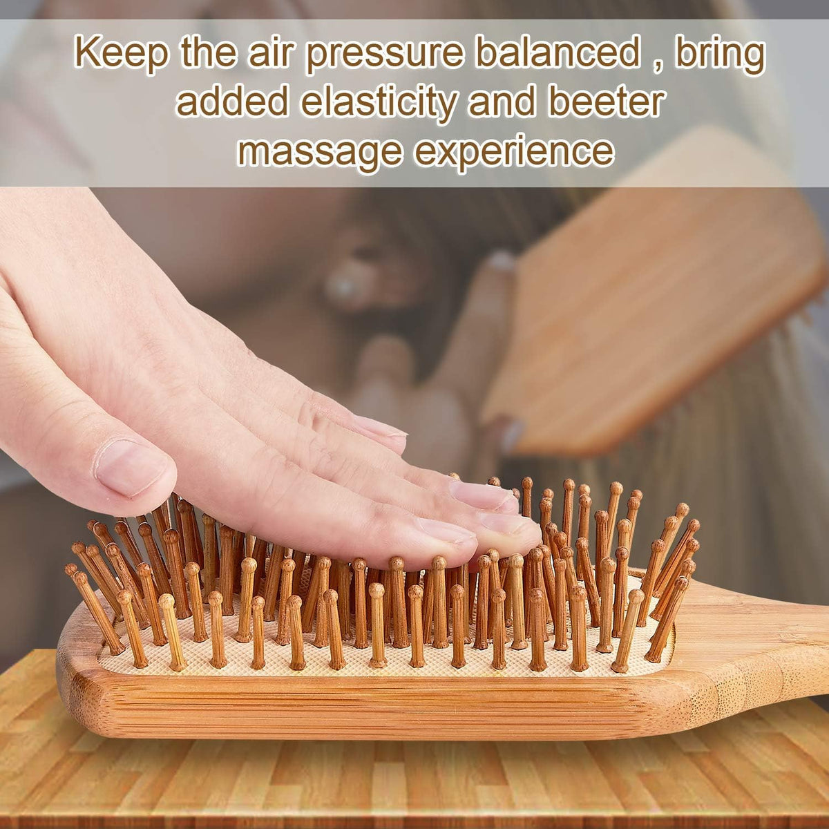 Vista bristles detail showing rounded tips to reduce breakage and protect cuticles