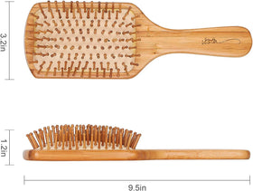 Vista brush detangling wet hair to show safe, gentle combing with conditioner