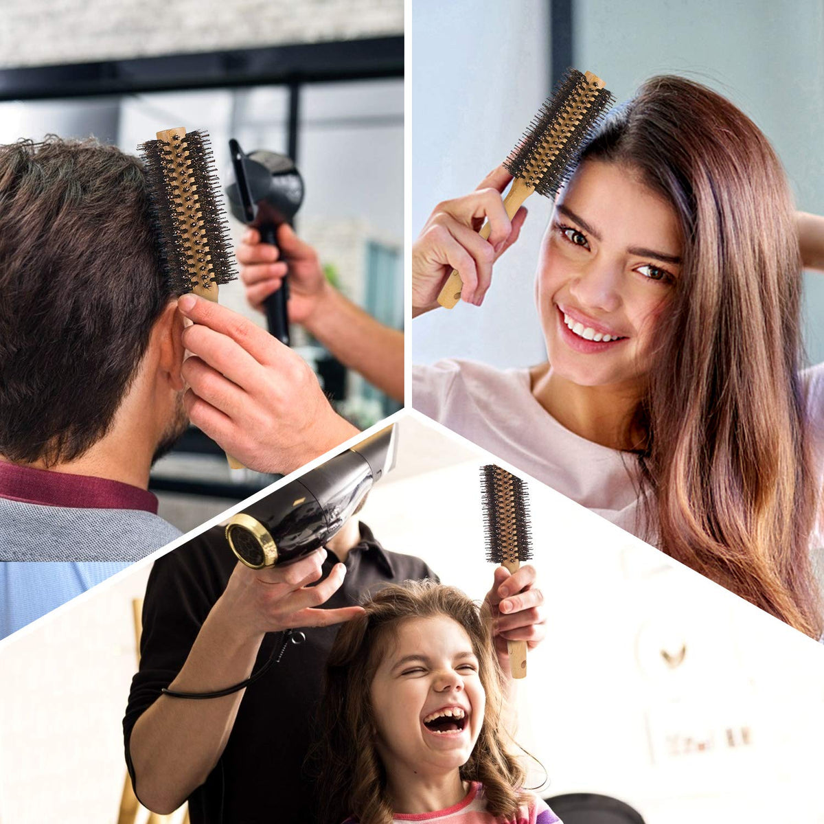 Vista lifestyle bathroom vanity brush and comb set for everyday hair care