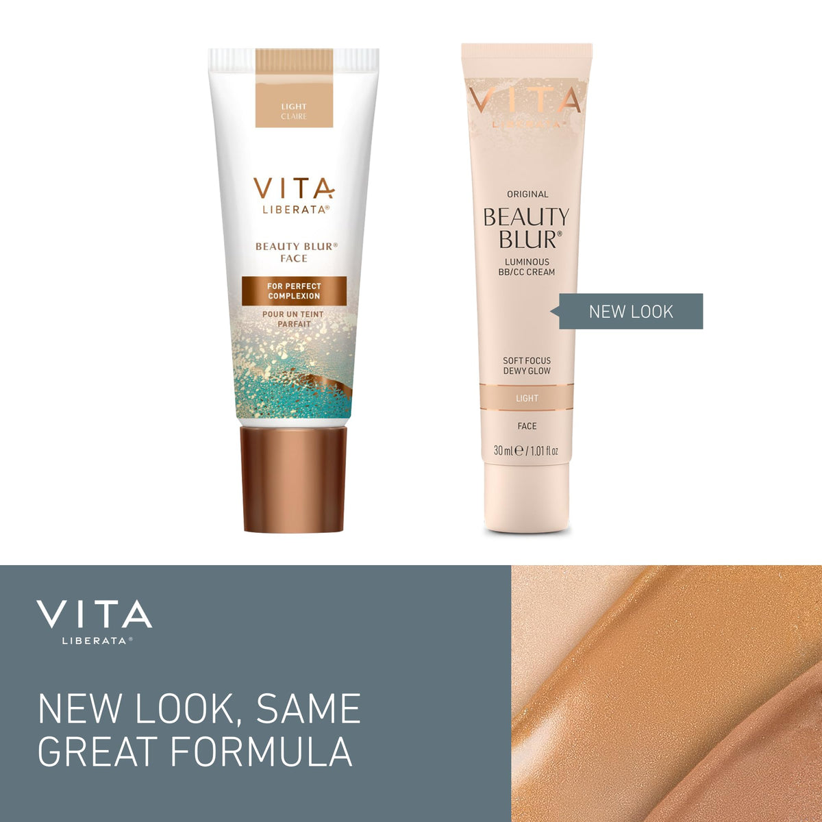 VITA LIBERATA décolleté finish highlighting subtle glow and smooth texture
