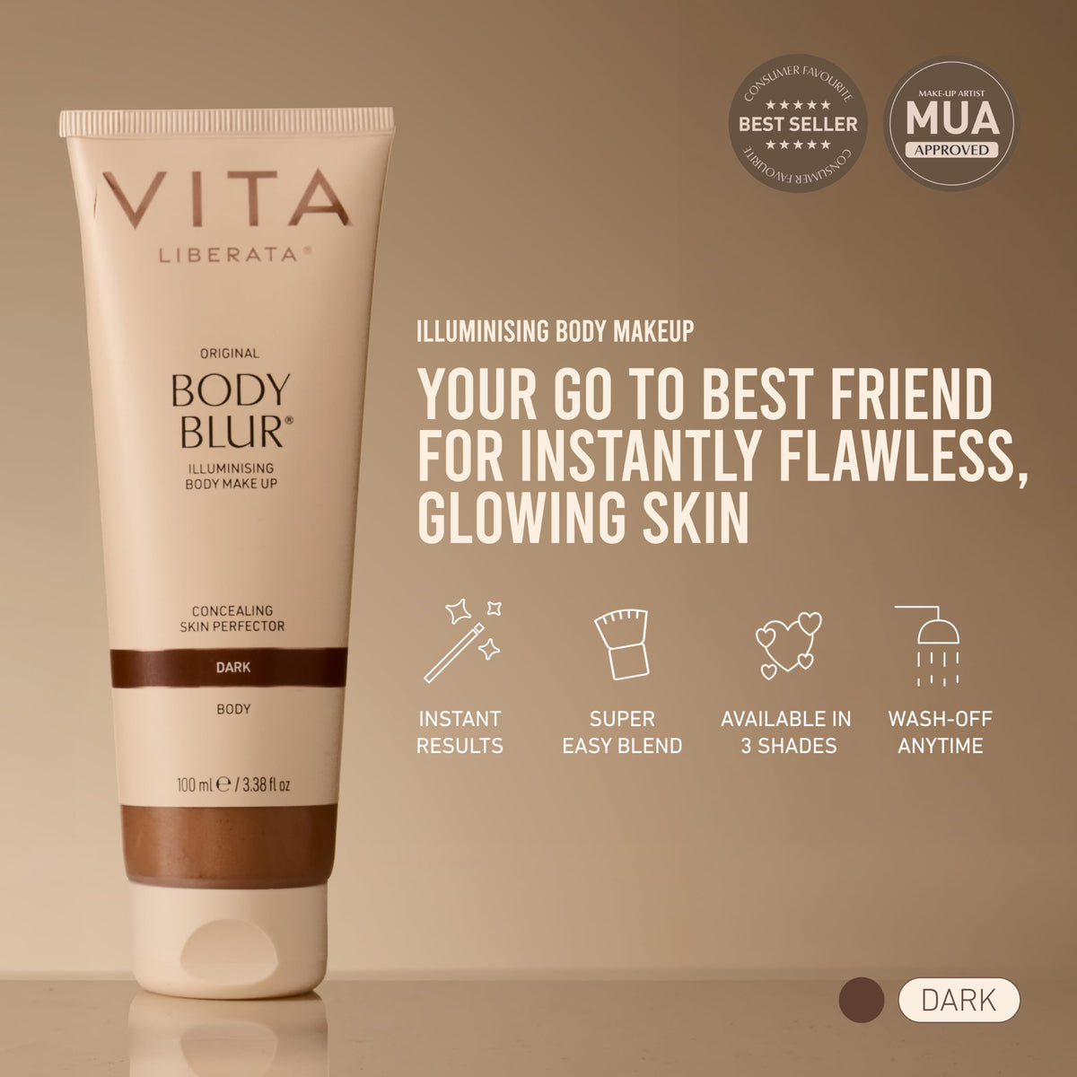 VITA LIBERATA ingredients label highlighting organic glycerin and shea butter