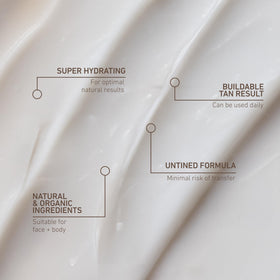 VITA LIBERATA being applied with a tanning mitt for even, streak-free results