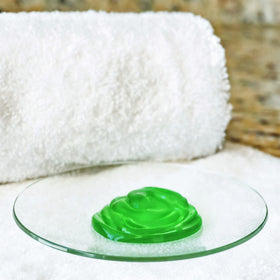 Vitabath lather on hand demonstrating rich foam and gentle cleansing benefit