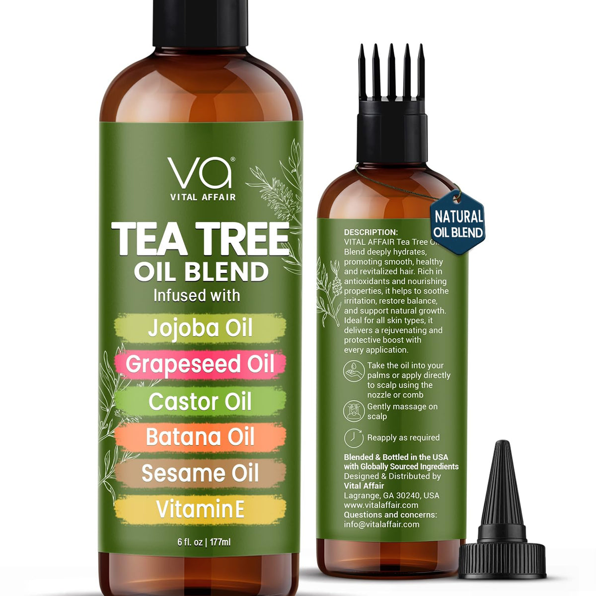 VITAL AFFAIR front bottle showing label and 6 fl oz size for clear product identification and trust
