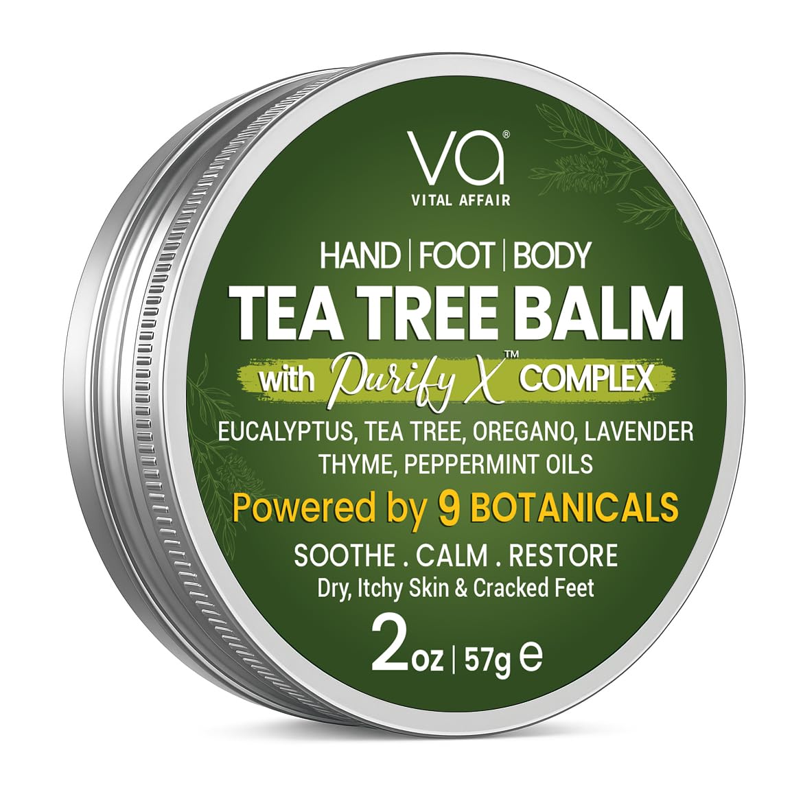 VITAL AFFAIR front tin showing label and 2 oz size for easy identification and portability