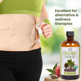 VITAL AFFAIR pouring oil into hand for easy application and precise control