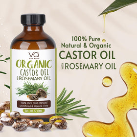 VITAL AFFAIR bottle beside rosemary sprig illustrating botanical blend benefit