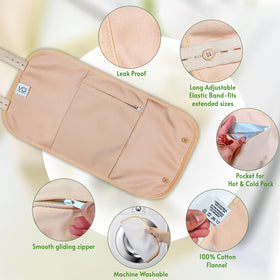 VITAL AFFAIR waist wrap applied on model, secure and hands-free