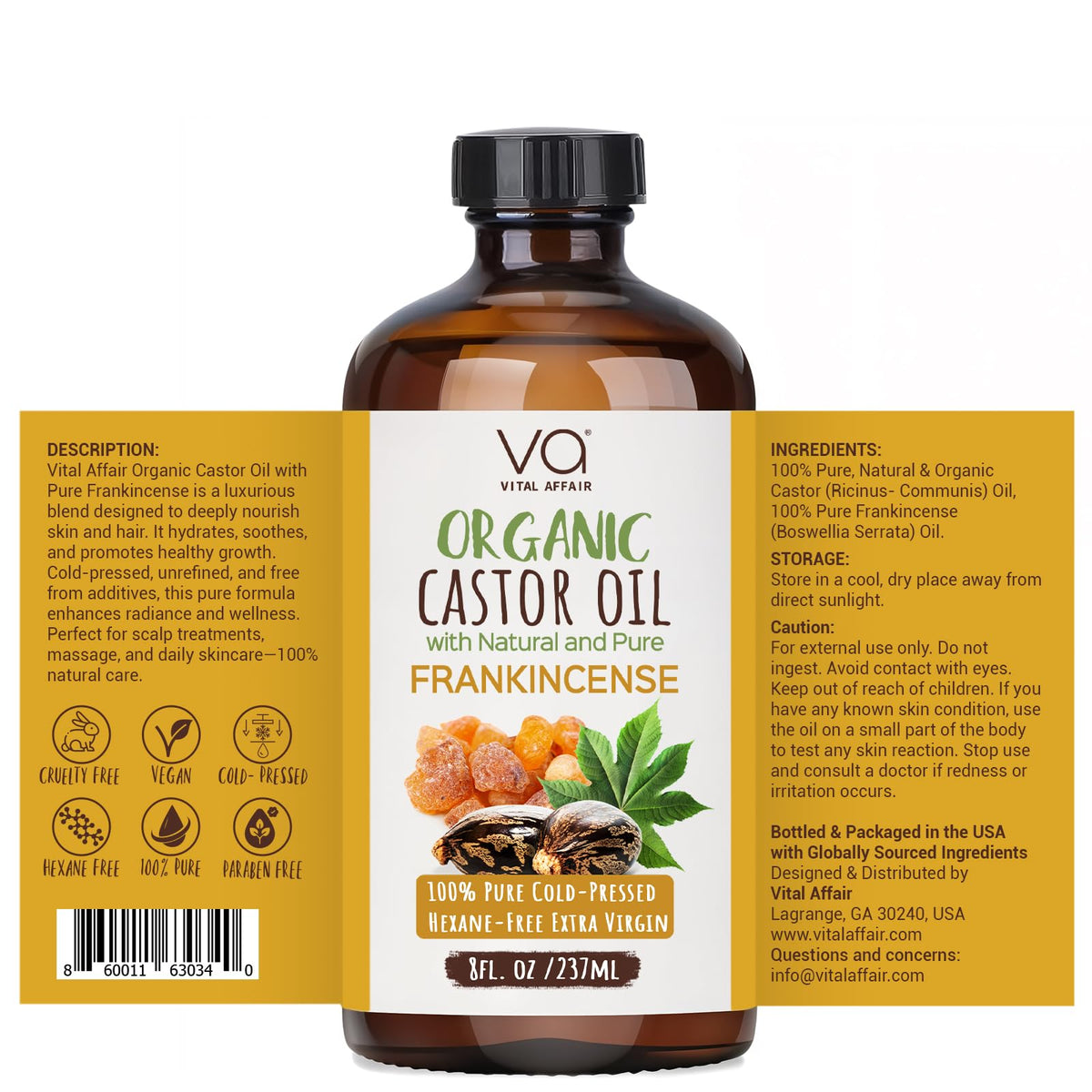 VITAL AFFAIR applied to hair ends showing improved detangling and shine