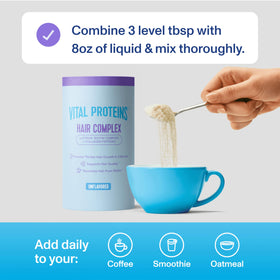 Vital Proteins powder dissolved in glass for smooth beverage