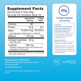 Vital Proteins scoop with serving showing easy daily portion